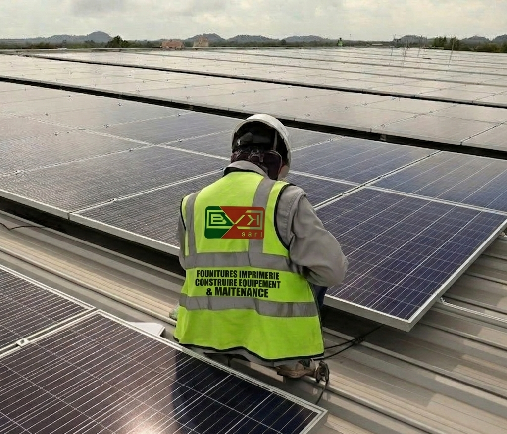 Installation de panneaux solaires par BVK SARL